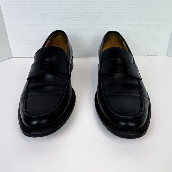 Johnston & Murphy Holden Penny Loafers Black Leather Shoes Made in Italy Men 8.5 main image 10